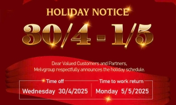 Holiday notice April 30 and May 1, 2025